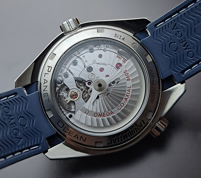 Omega Seamaster Blue Planet Ocean 600M Co-Axial GMT Titanium wristwatch Ref. 232.92.44.22.03.001